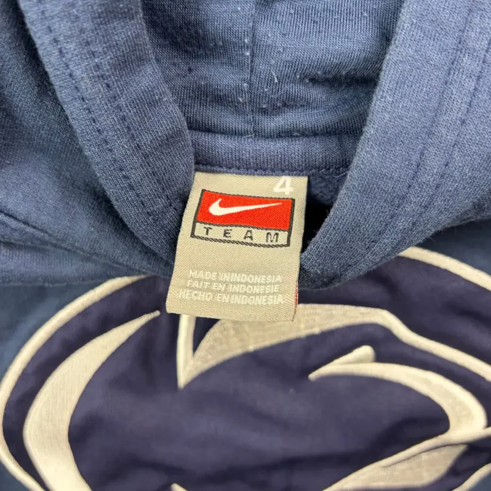 Nike Penn State Hoodie Youth Size 4 Penn State Hooded Sweatshirt Nittany Lions